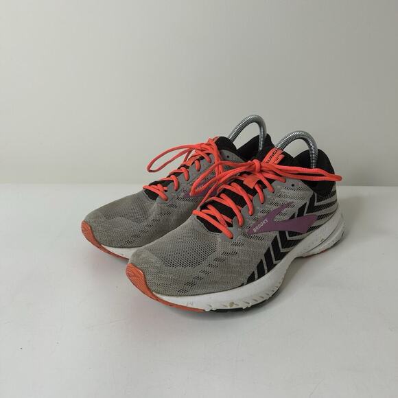 Brooks Shoes Women’s 9 Launch 6 1202851B027 Gray Black Running Sneakers - Picture 1 of 9